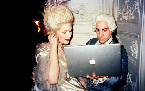 Marie Antoinette meets technology